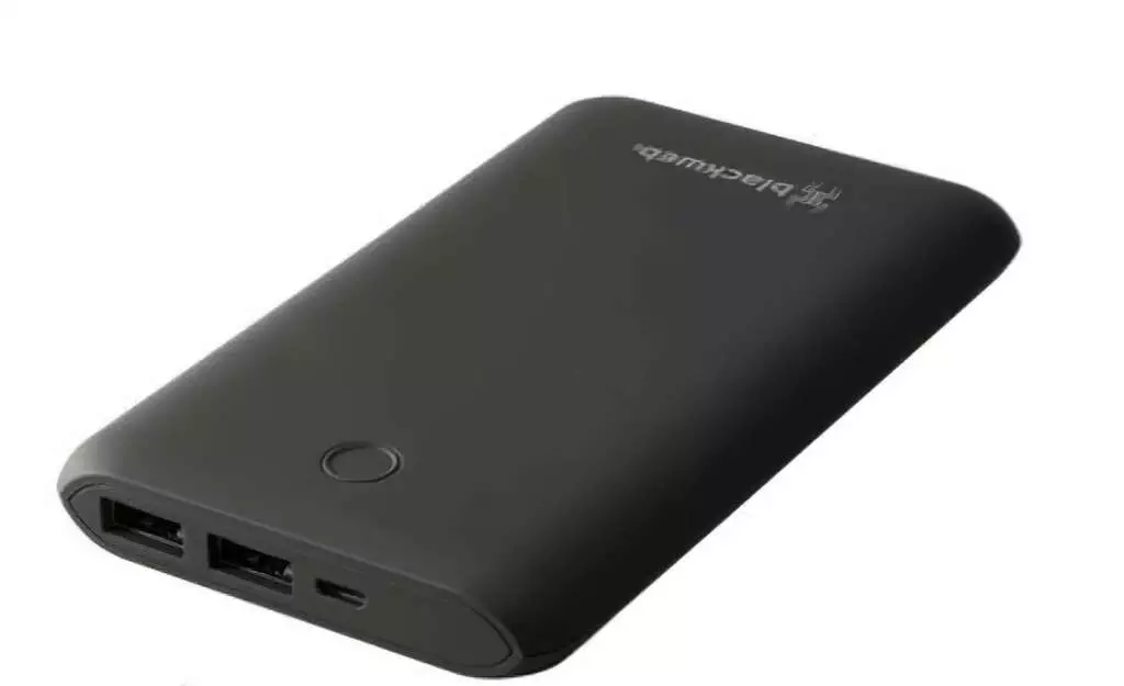 Blackweb Charger Portable Power Bank 10000Mah Slim Dual Output Blackweb 2