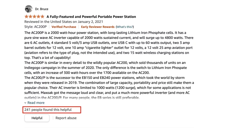 Amazon Review Bluetti Portable Power Station